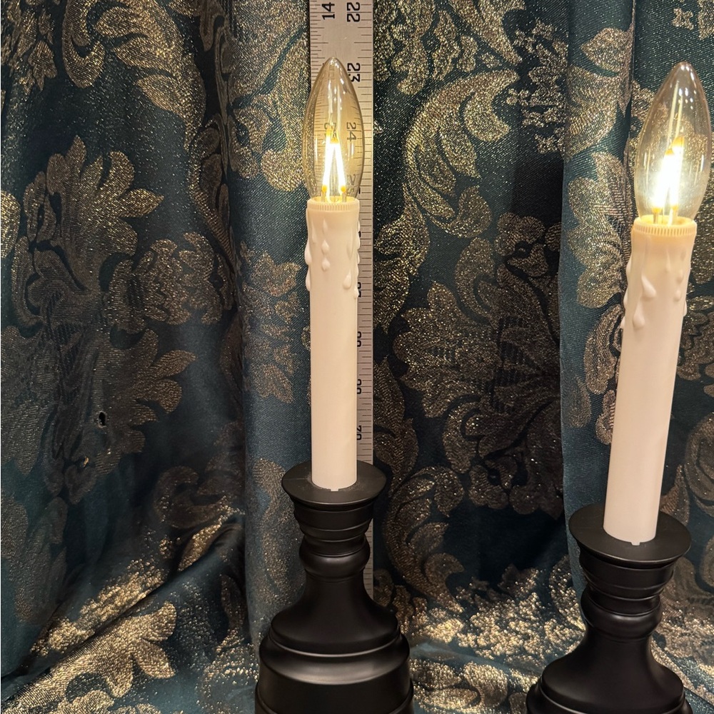 Set Of 4 Bethlehem Lights Premium Cordless Window Candles & 4 Replacement Bulbs - Picture 6 of 8